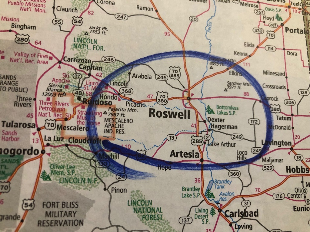 Roswell Zip Code Map